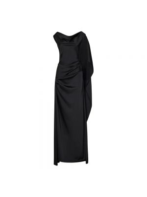 Czarna sukienka długa Rhea Costa