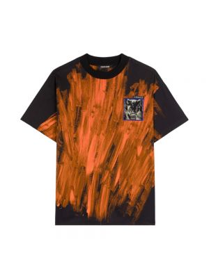 Koszulka Roberto Cavalli pomarańczowa
