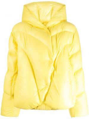 Prošivena pernata jakna s kapuljačom Jnby žuta
