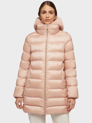 Утепленное пальто Geox розовое