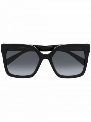 Oversize слънчеви очила с градиентным принтом Moschino Eyewear черно