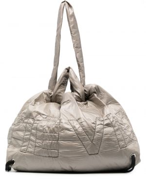 Nákupná taška s výšivkou Vic Matié sivá