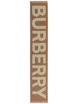 Sciarpa in tessuto jacquard Burberry marrone