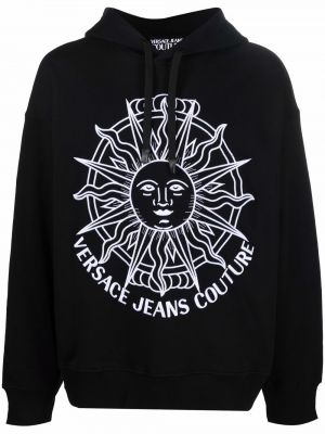 Hoodie Versace Jeans Couture svart