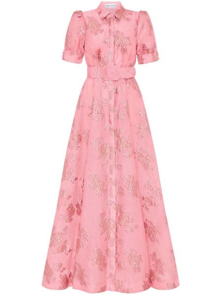 Virágos estélyi ruha Rebecca Vallance rózsaszín