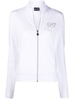 Куртка с принтом Ea7 Emporio Armani, белая