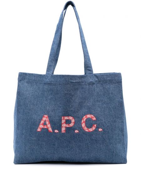 Nakupovalna torba A.p.c. modra