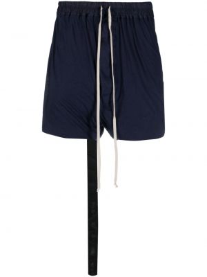 Shorts en coton Rick Owens Drkshdw bleu