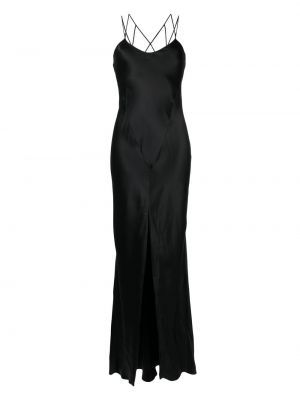 Jedwabne sukienka wieczorowa Kiki De Montparnasse - сzarny