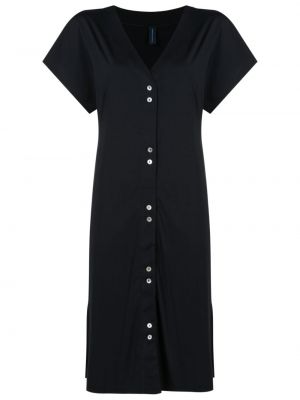 Φόρεμα σε στυλ πουκάμισο με λαιμόκοψη v Lygia & Nanny μαύρο