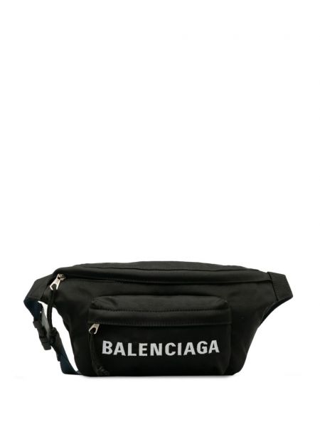 Νάιλον ζώνη Balenciaga Pre-owned μαύρο