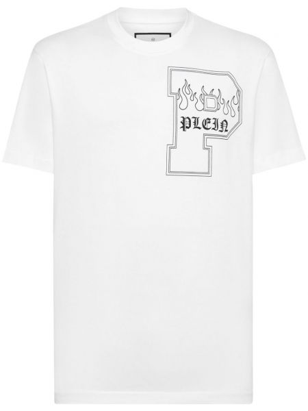 Rund hals t-shirt Philipp Plein hvid