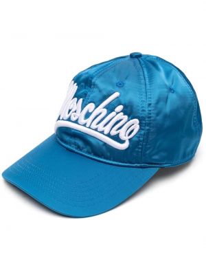 Brodert cap Moschino blå