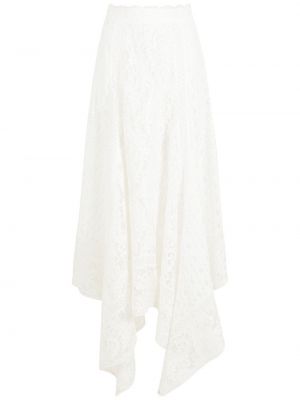 Čipkovaná asymetrická sukňa Martha Medeiros biela