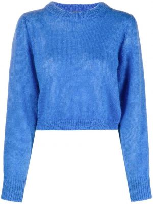 Пуловер с кръгло деколте P.a.r.o.s.h. синьо