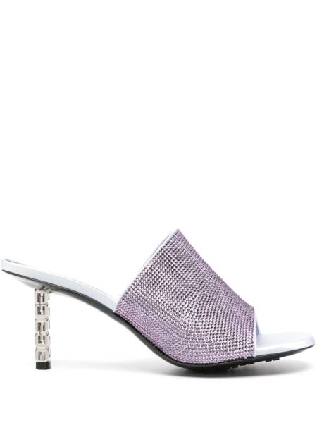 Papuci tip mules Givenchy violet