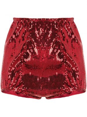 Flitrované šortky Dolce & Gabbana červená