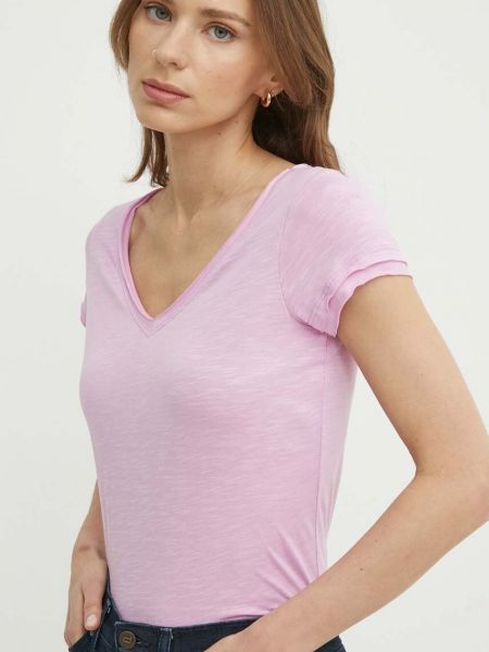 Koszulka Sisley różowa