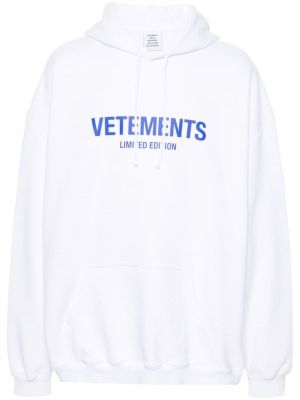 Pamučna hoodie s kapuljačom s printom Vetements