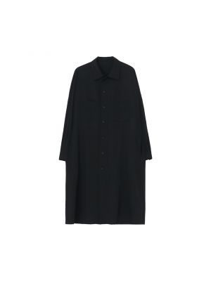 Yohji Yamamoto Pour Homme Пальто-рубашка черный