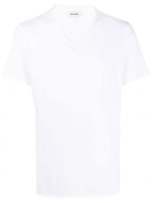 Majica s potiskom Zadig&voltaire bela