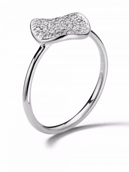 Gėlėtas žiedas Ippolita sidabrinė