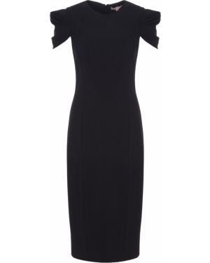 Шерстяное футляр платье Michael Kors, черное