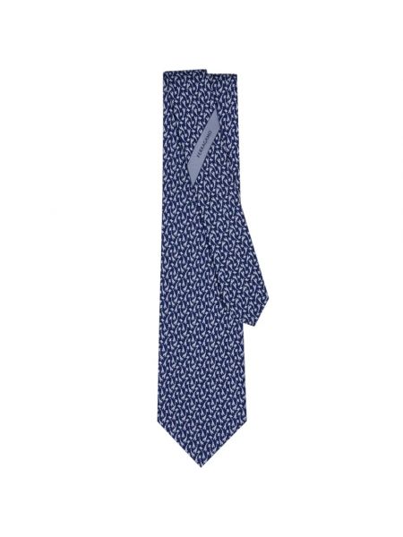 Krawat Salvatore Ferragamo niebieski
