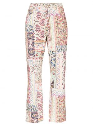 Trykt stretch jeans Etro rosa