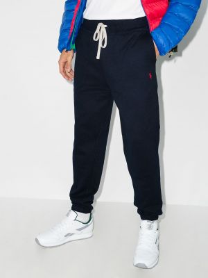 Pantalon de joggings brodé brodé Polo Ralph Lauren bleu