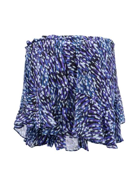 Mini falda de viscosa Isabel Marant étoile azul