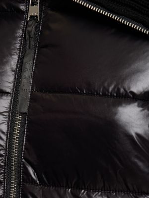Páperová bunda na zips Varley čierna