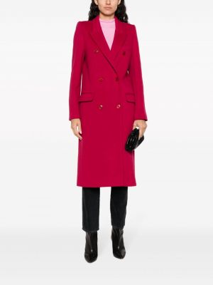 Płaszcz wełniany Isabel Marant różowy