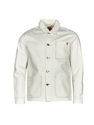 Pamučna traper jakna Timberland bijela