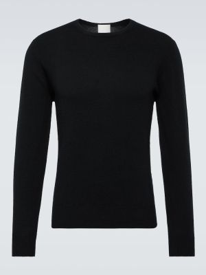 Jersey de cachemir de tela jersey con estampado de cachemira Allude negro