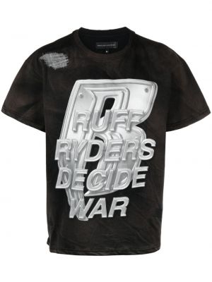 Raštuotas marškinėliai Who Decides War