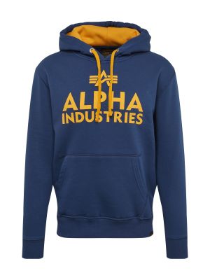 Mikina s kapucňou Alpha Industries modrá