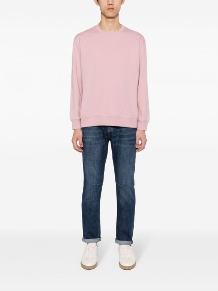 Jersey sweatshirt aus baumwoll Brunello Cucinelli pink
