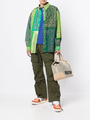 Koszula z nadrukiem z wzorem paisley Readymade zielona