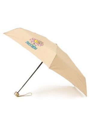 Béžový deštník Moschino