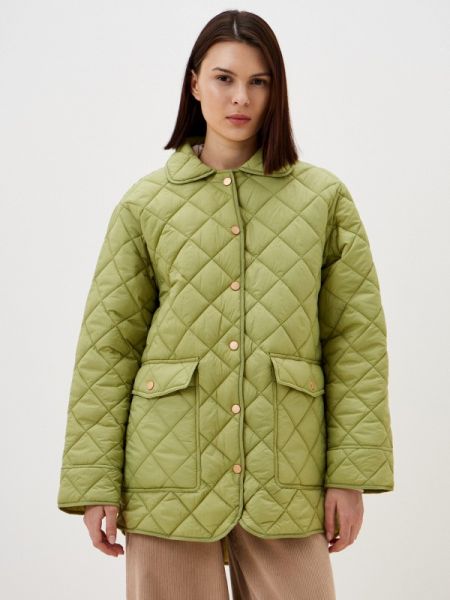Утепленная демисезонная куртка Sabrina Scala зеленая