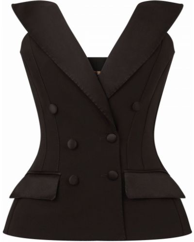 Abrigo sin mangas Dolce & Gabbana negro