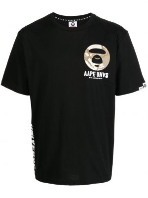 Trykt t-skjorte Aape By *a Bathing Ape® svart