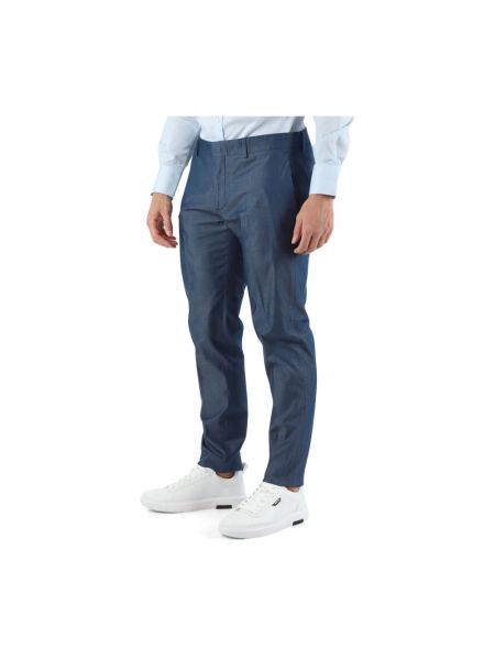 Pantalones slim fit de algodón Antony Morato azul