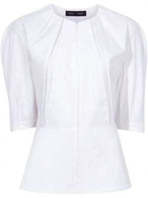Блуза с цип Proenza Schouler бяло