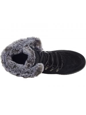 Кружевные зимние ботинки на шнуровке Sperry черные