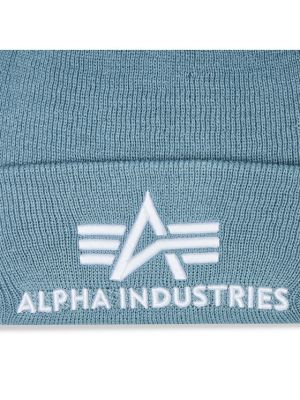 Шапка Alpha Industries синьо