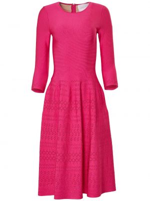 Μίντι φόρεμα Carolina Herrera ροζ