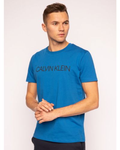 Koszulka Calvin Klein Swimwear niebieska