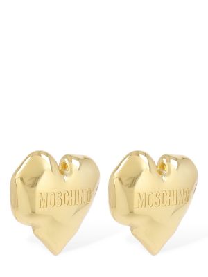 Náušnice se srdcovým vzorem Moschino zlaté